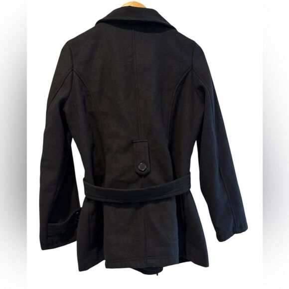 JOUJOU Double Breasted Long Sleeve Winter Pea Coat Jacket Size XL - Picture 2 of 11